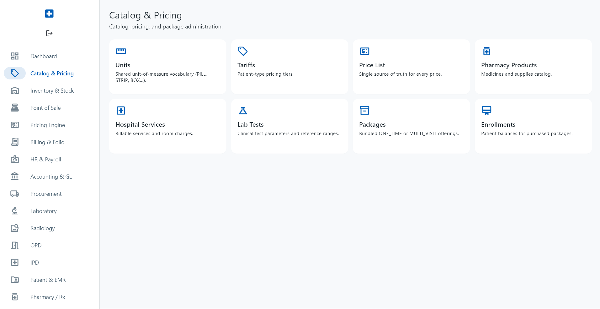 Catalog & Pricing